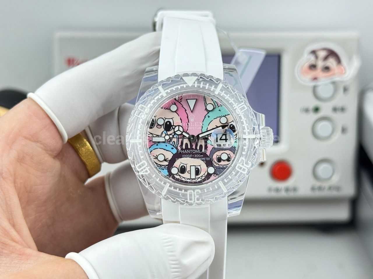 ER Factory Rolex Submariner Phantom Lab 116610 40mm Frosted polycarbonate PMMA Labubu Dial