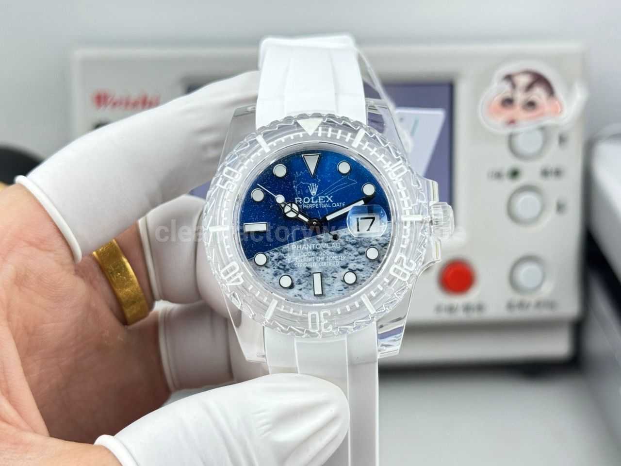 ER Factory Rolex Submariner Phantom Lab 116610 40mm Frosted Polycarbonate PMMA Lunar Landscape Dial (6) ER Factory Rolex Submariner Phantom Lab 116610 40mm Frosted polycarbonate PMMA Lunar landscape Dial - Image 1