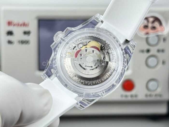 ER Factory Rolex Submariner Phantom Lab 116610 40mm Frosted polycarbonate PMMA White Dial - Image 7