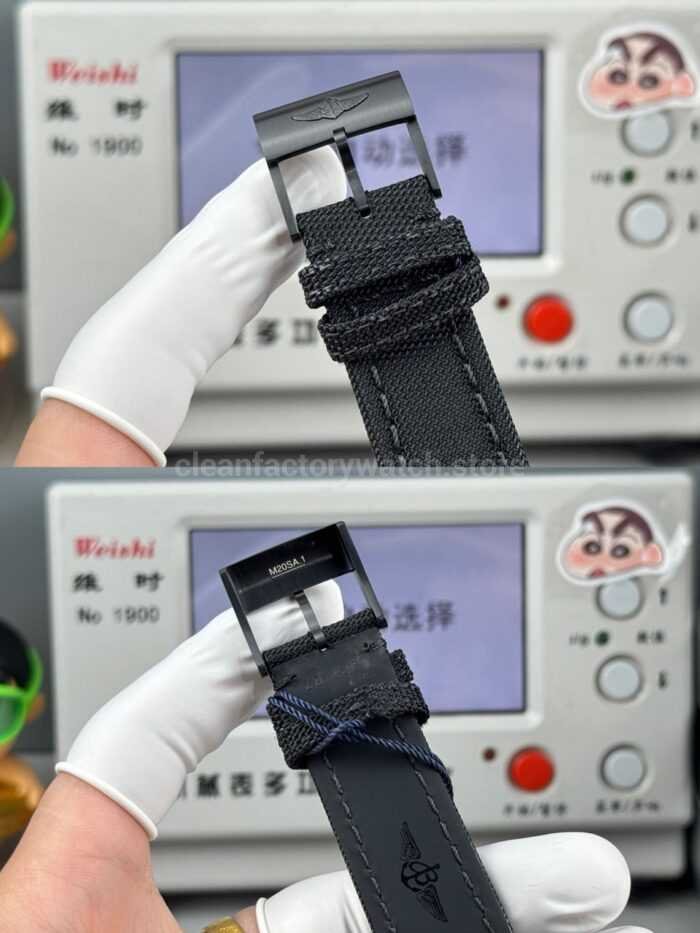 GF Factory Breitling Avenger Blackbird V17311101B1W1 44mm Titanium Military Canvas Strap Black Dial - Image 9