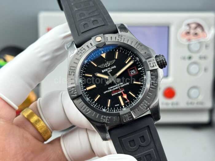 GF Factory Breitling Avenger Blackbird V17311101B1W1 44mm Titanium Rubber Strap Black Dial - Image 4