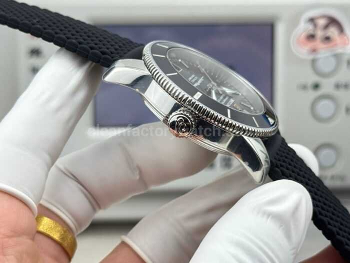 GF Factory Breitling Superocean Heritage B20 AB2010121B1A1 42mm Steel Rubber Strap Black Dial - Image 6