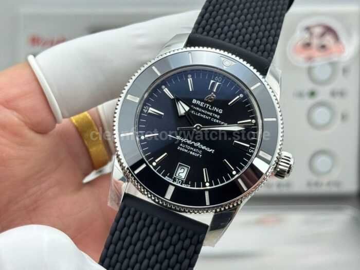GF Factory Breitling Superocean Heritage B20 AB2010121B1A1 42mm Steel Rubber Strap Black Dial - Image 5