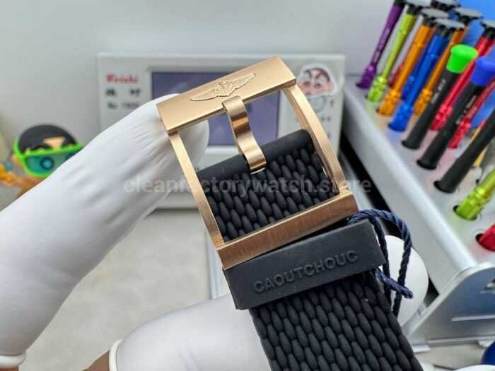 GF Factory Breitling Superocean Heritage B20 RB2010121B1S1 42mm Rose Gold Rubber Strap Black Dial - Image 9