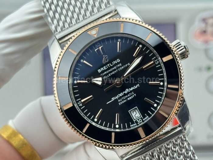 GF Factory Breitling Superocean Heritage B20 UB2010121B1A1 42mm Gold/Steel Black Dial - Image 2