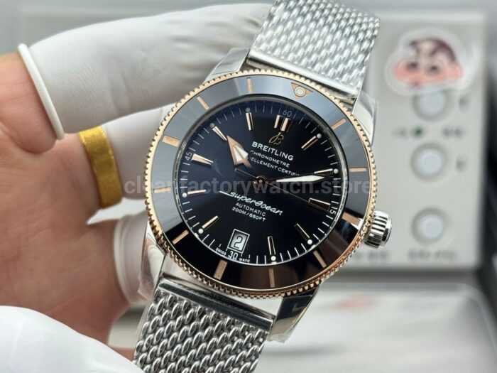 GF Factory Breitling Superocean Heritage B20 UB2010121B1A1 42mm Gold/Steel Black Dial - Image 5