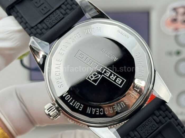 GF Factory Breitling Superocean Heritage B20 UB2010121B1A1 42mm Rubber Strap Gold/Steel Black Dial - Image 8