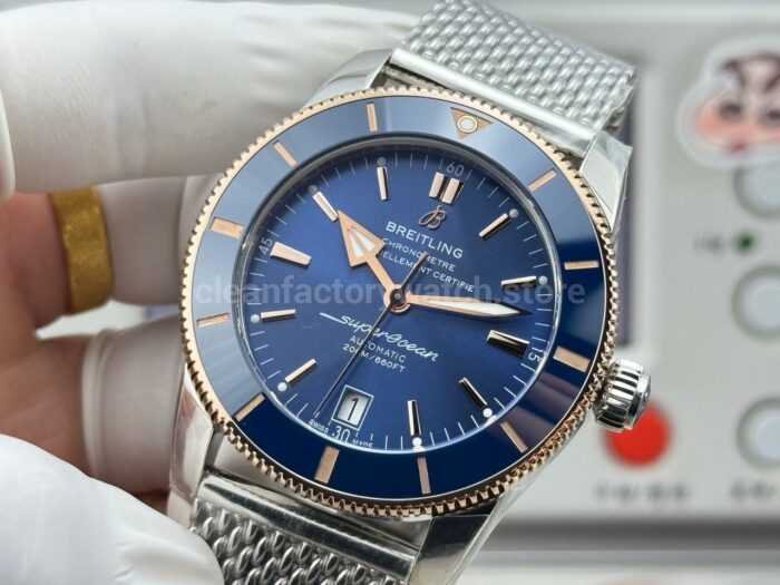 GF Factory Breitling Superocean Heritage B20 UB2010161C1A1 42mm Gold/Steel Blue Dial - Image 3
