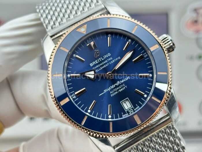 GF Factory Breitling Superocean Heritage B20 UB2010161C1A1 42mm Gold/Steel Blue Dial - Image 2