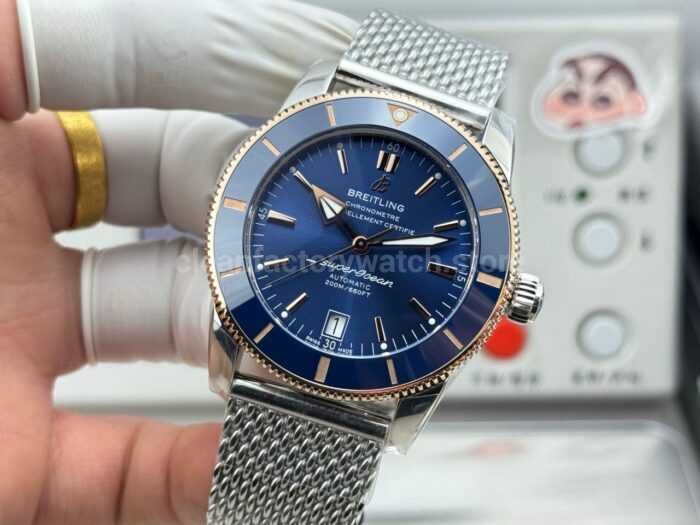 GF Factory Breitling Superocean Heritage B20 UB2010161C1A1 42mm Gold/Steel Blue Dial - Image 5