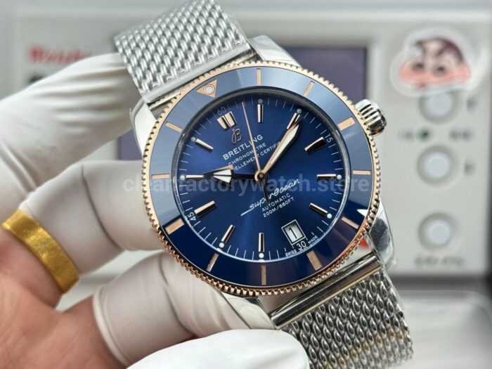 GF Factory Breitling Superocean Heritage B20 UB2010161C1A1 42mm Gold/Steel Blue Dial - Image 4