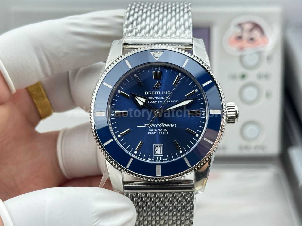 GF Factory Breitling Superocean Heritage ll AB2010 42mm Steel Blue Dial