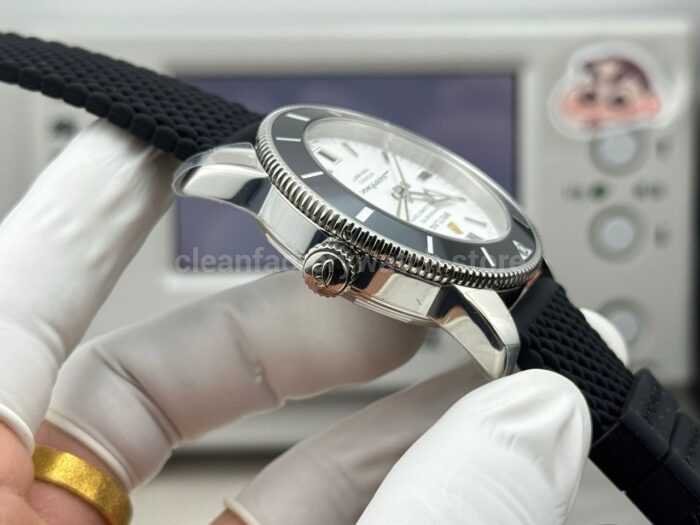 GF Factory Breitling Superocean Heritage ll AB201012.G827154A 42mm Steel Rubber Strap White Dial - Image 7