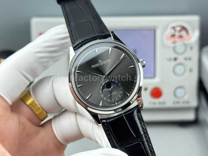 GF Factory Jaeger-LeCoultre Master Ultra Thin Moon Q1363540 39mm White Gold Leather Strap Grey Dial - Image 4