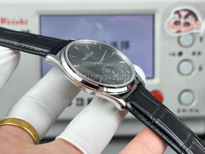 GF Factory Jaeger-LeCoultre Master Ultra Thin Moon Q1363540 39mm White Gold Leather Strap Grey Dial - Image 6