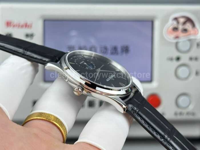 GF Factory Jaeger-LeCoultre Master Ultra Thin Moon Q1368470 39mm Steel Leather Strap Black Dial - Image 7