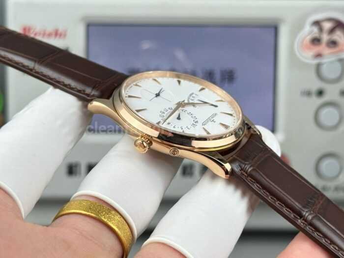 GF Factory Jaeger-LeCoultre Master Ultra Thin Réserve de Marche Q1372520 39mm Rose Gold Leather Strap Silver Dial - Image 6