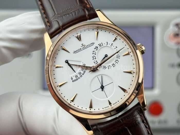 GF Factory Jaeger-LeCoultre Master Ultra Thin Réserve de Marche Q1372520 39mm Rose Gold Leather Strap Silver Dial - Image 2