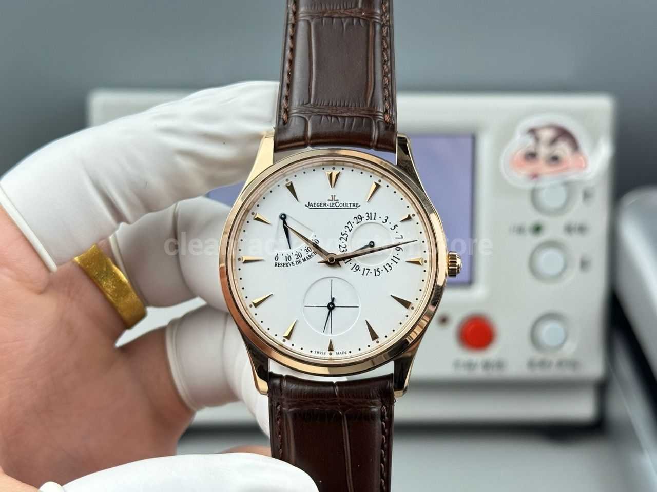 GF Factory Jaeger LeCoultre Master Ultra Thin Réserve De Marche Q1372520 39mm Rose Gold Leather Strap Sil (9) GF Factory Jaeger-LeCoultre Master Ultra Thin Réserve de Marche Q1372520 39mm Rose Gold Leather Strap Silver Dial - Image 1