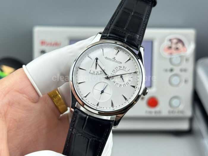 GF Factory Jaeger-LeCoultre Master Ultra Thin Réserve de Marche Q1378420 39mm Steel Leather Strap Silver Dial - Image 5