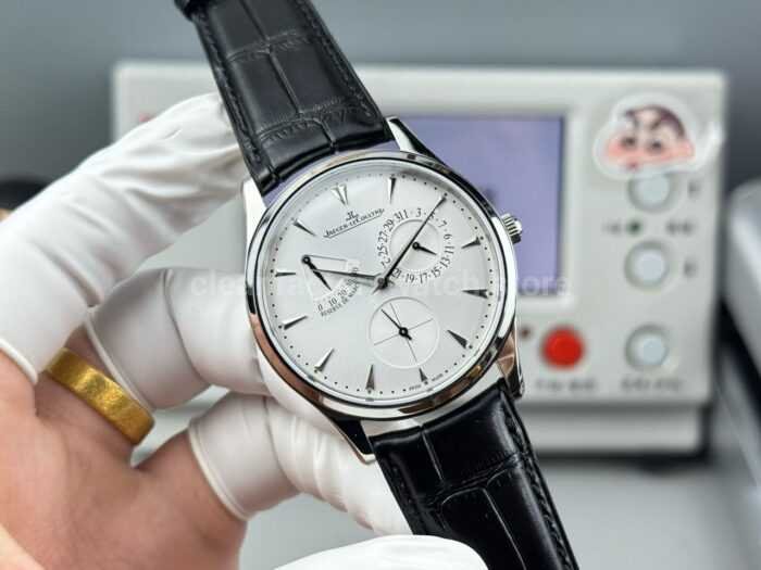 GF Factory Jaeger-LeCoultre Master Ultra Thin Réserve de Marche Q1378420 39mm Steel Leather Strap Silver Dial - Image 4