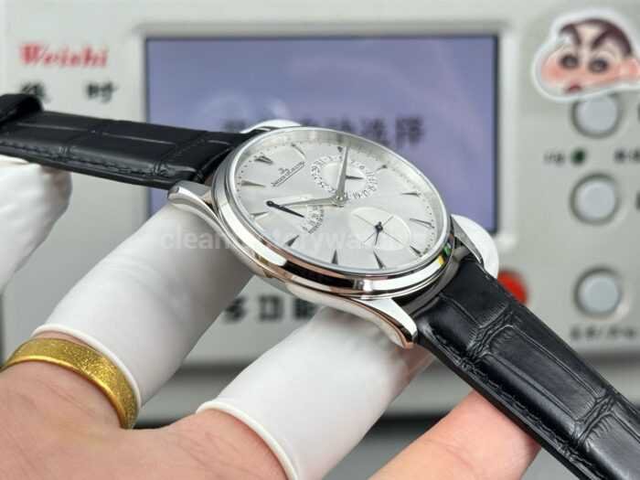 GF Factory Jaeger-LeCoultre Master Ultra Thin Réserve de Marche Q1378420 39mm Steel Leather Strap Silver Dial - Image 6