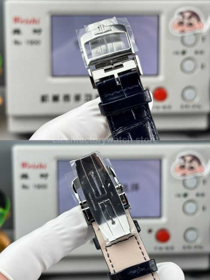 GF Factory Jaeger-LeCoultre Master Ultra Thin Réserve de Marche Q1378480 39mm Steel Leather Strap Blue Dial - Image 9