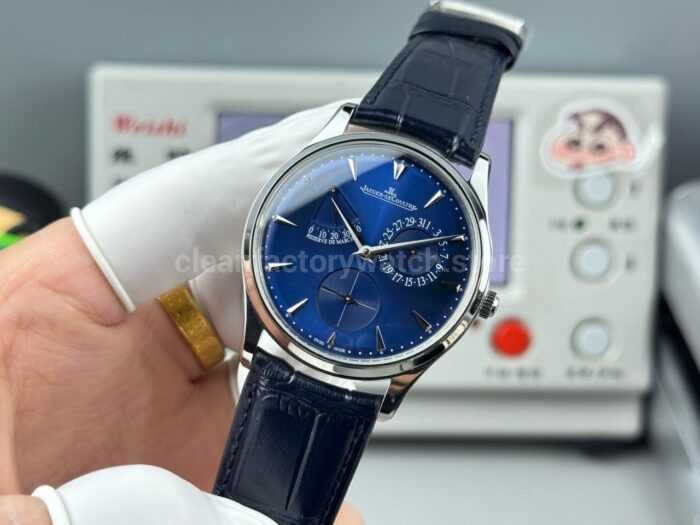 GF Factory Jaeger-LeCoultre Master Ultra Thin Réserve de Marche Q1378480 39mm Steel Leather Strap Blue Dial - Image 5