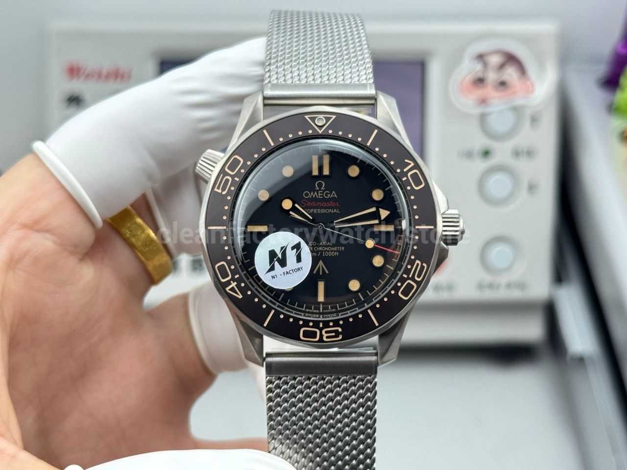 N1 Factory Omega Seamaster Diver 300M 210.90.42.20.01.001 42mm Black Dial