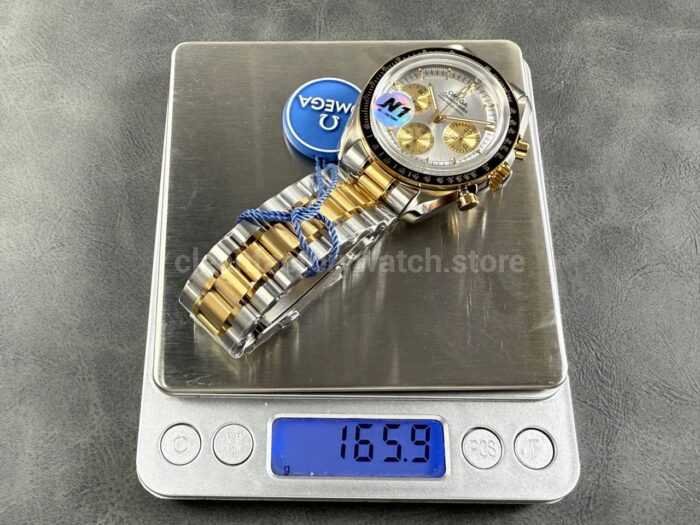 N1 Factory Omega Speedmaster Professional Moonwatch 310.20.42.50.02.001 Yellow Gold Silver Dial - Image 9