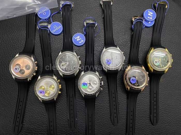 N1 Factory Omega Speedmaster Professional Moonwatch 310.30.42.50.01.002 42mm Full Steel Black - Image 9