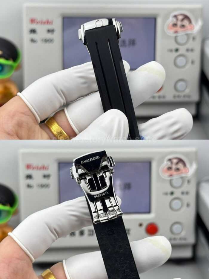 N1 Factory Omega Speedmaster Professional Moonwatch 310.62.42.50.99.001 Steel Rubber Strap Pink Dial - Image 9