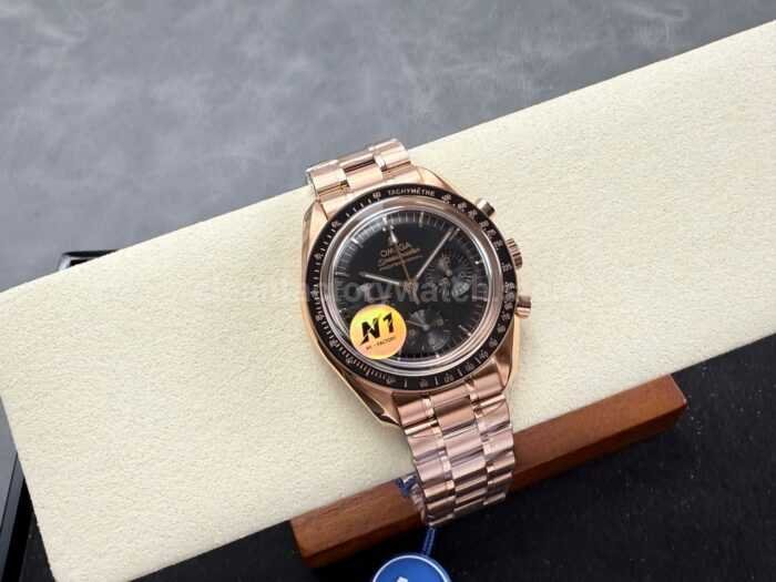 N1 Factory Omega Speedmaster Professional Moonwatch 310.63.42.50.02.001 Rose Gold Black Dial - Image 4