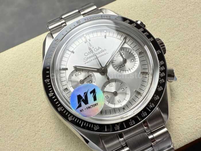 N1 Factory Omega Speedmaster Professional Moonwatch 310.63.42.50.02.001 Steel Silver Dial - Image 2