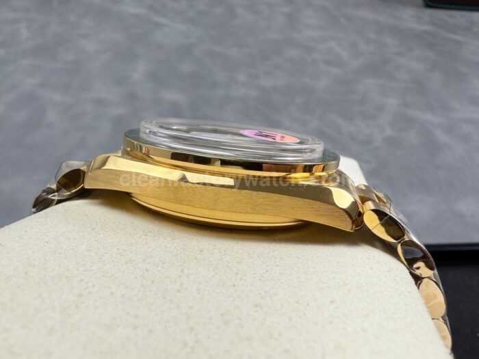 N1 Factory Omega Speedmaster Professional Moonwatch 310.63.42.50.02.001 Yellow Gold Green Dial - Image 6