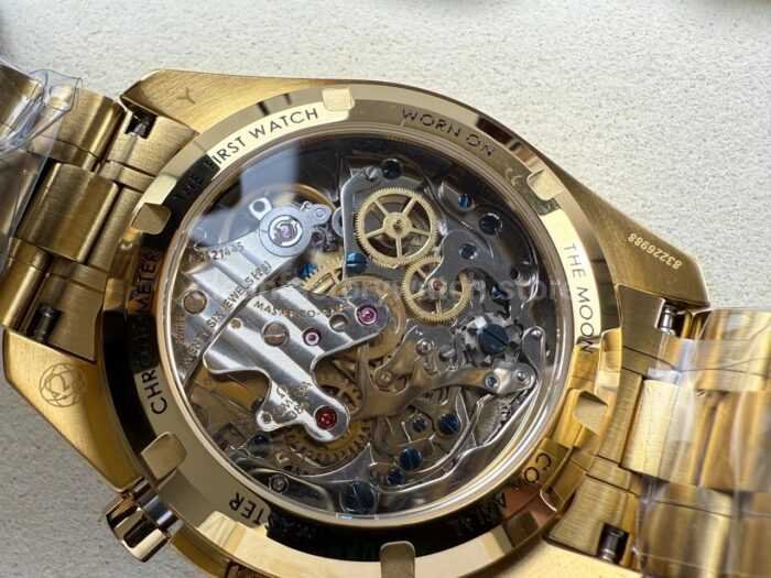 N1 Factory Omega Speedmaster Professional Moonwatch 310.63.42.50.02.001 Yellow Gold Green Dial - Image 8