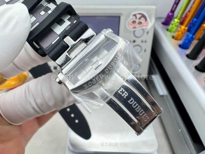 NEW Factory Roger Dubuis Excalibur Spider RDDBEX0393 Tourbillon 42mm White Gold Rubber Strap Black Dial - Image 8