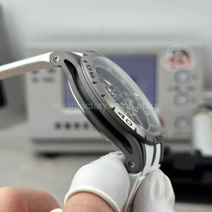 NEW Factory Roger Dubuis Excalibur Spider RDDBEX0479 Tourbillon 45mm Titanium White Rubber Strap Grey Dial - Image 6