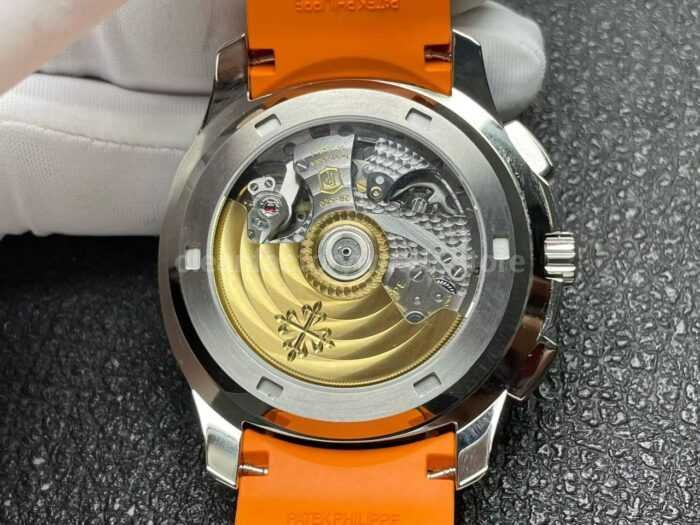 P1 Factory Patek Philippe Aquanaut 5968A-001 42mm Steel Orange Rubber Strap Black Dial - Image 7