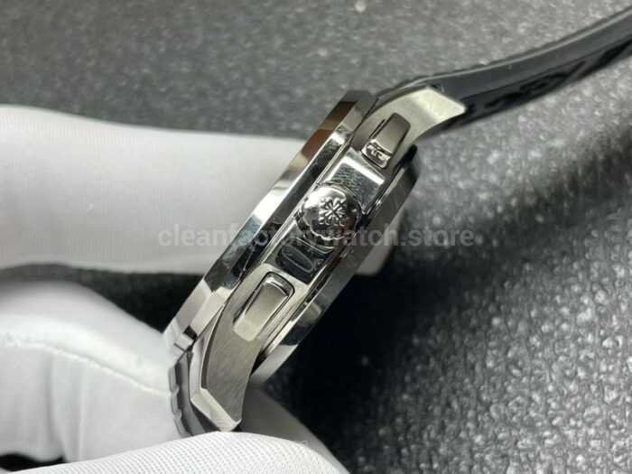 P1 Factory Patek Philippe Aquanaut 5968A-001 42mm Steel Rubber Strap Black Dial - Image 6
