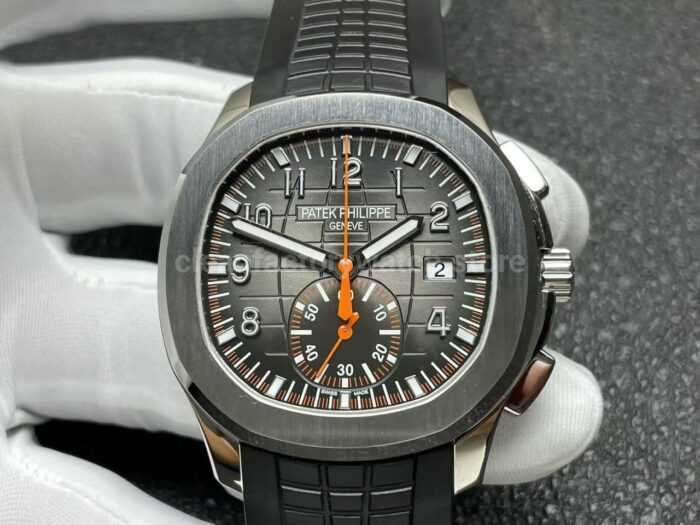 P1 Factory Patek Philippe Aquanaut 5968A-001 42mm Steel Rubber Strap Black Dial - Image 4