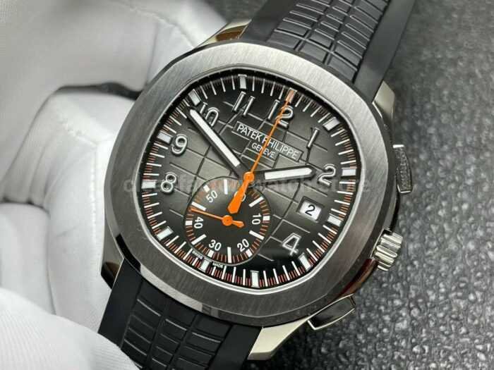 P1 Factory Patek Philippe Aquanaut 5968A-001 42mm Steel Rubber Strap Black Dial - Image 3