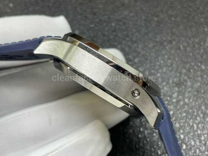 P1 Factory Patek Philippe Aquanaut 5968G-001 42mm White Gold Blue Rubber Strap Arabic Numerals Blue Dial - Image 5