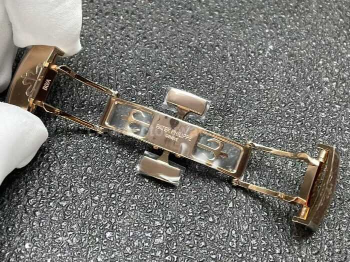 P1 Factory Patek Philippe Aquanaut 5968R-0001 42mm Rose Gold Brown Rubber Strap Arabic Numerals Brown Dial - Image 7