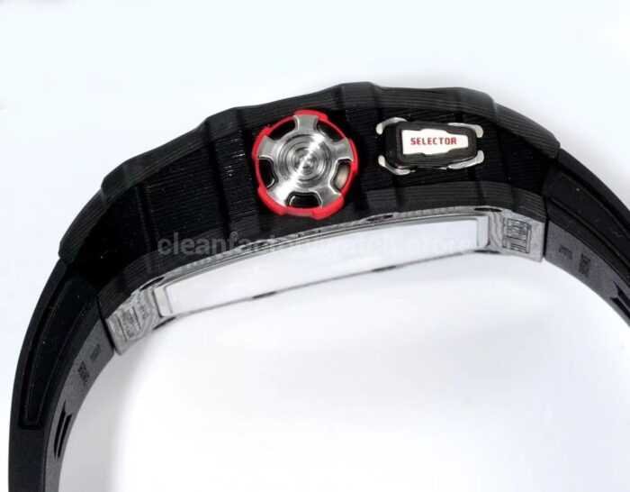 RM Factory Richard Mille RM35-03 Black Carbon Fiber Black Rubber Strap Black Skeletonized Dial - Image 7