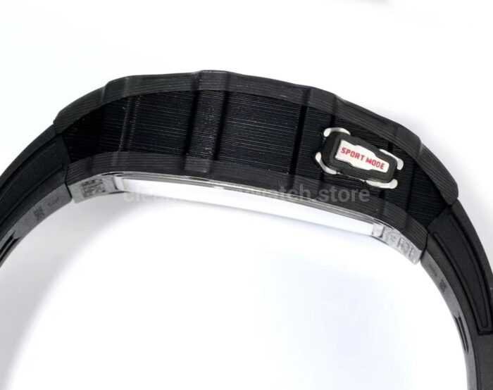 RM Factory Richard Mille RM35-03 Black Carbon Fiber Black Rubber Strap Black Skeletonized Dial - Image 6