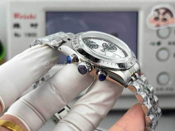 SN Factory Rolex Daytona Vintage 6239 37mm Full Steel White Dial - Image 7