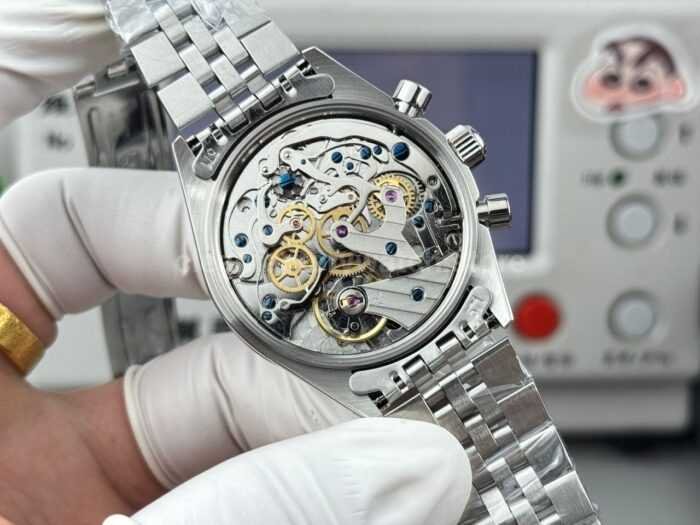 SN Factory Rolex Daytona Vintage 6239 37mm Full Steel White Dial - Image 8