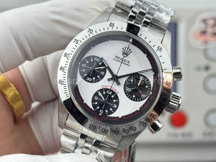 SN Factory Rolex Daytona Vintage 6239 37mm Full Steel White Dial - Image 3