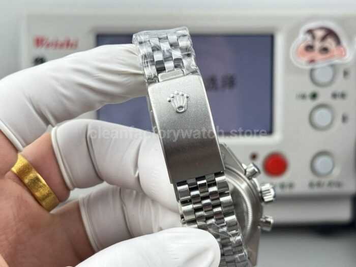 SN Factory Rolex Daytona Vintage 6265 37mm Full Steel Black Dial - Image 9